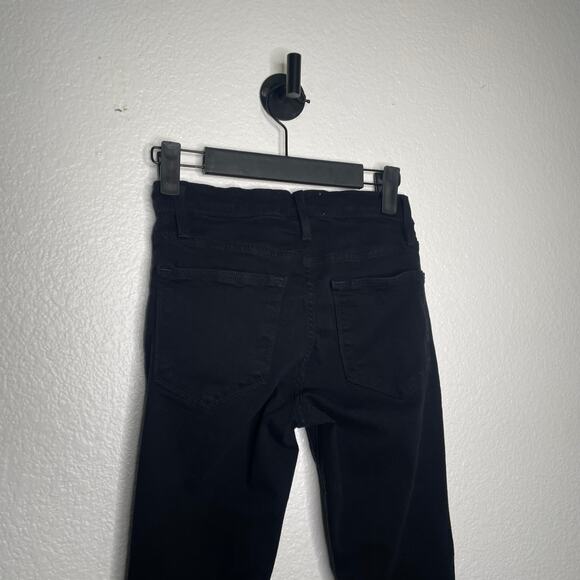 Frame Womens Jeans Size 24 Black Le High Skinny Leg Denim Casual Wear - Picture 14 of 14